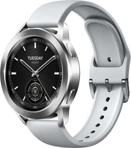 Смарт-часы Xiaomi Watch S3,  1.43",  серебристый/серебристый [bhr7873gl]